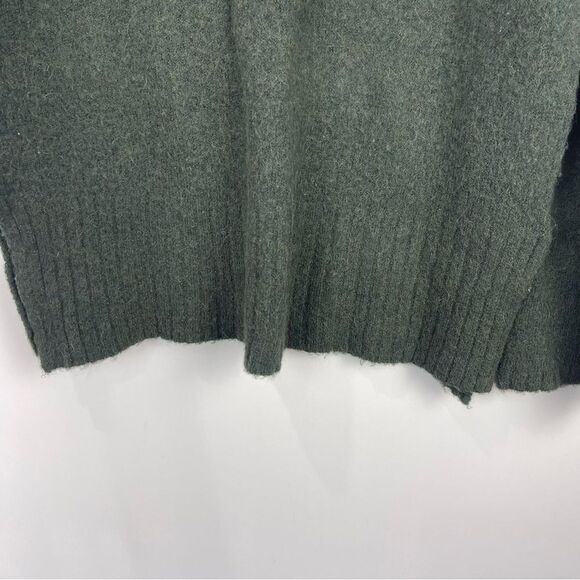 Magaschoni Wool/Alpaca Blend Long Sleeve Sweater Green Buttons Women's Medium - Picture 4 of 9